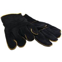 Onward 00528 Heavy Duty Leather Gloves, One Size Fits All, Leather, Black
