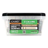 DECK SCREW CS TAN NO10X2-1/2IN