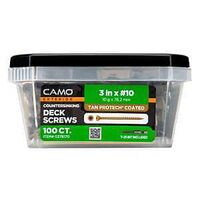 DECK SCREW CNTSNK TAN NO10X3IN