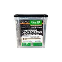 DECK SCREW CNTSNK TAN NO10X3IN