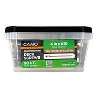 DECK SCREW CNTSNK TAN NO10X4IN