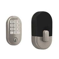 DEADBOLT W/REMSEN TRIM SAT NIC