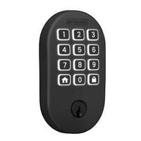 DEADBOLT W/REMSEN TRIM MAT BLK