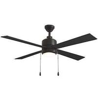 INDOOR CEIL FAN MATTE BLK 52IN