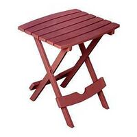 FOLDING SIDE TABLE POLY MERLOT
