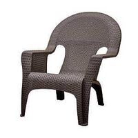 7582505 - WOVEN LOUNGE CHAIR EARTH BROWN