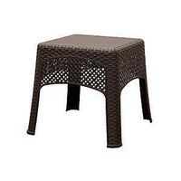 WOVEN SIDE TABLE EARTH BROWN  
