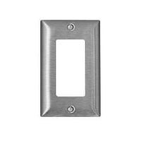WALLPLATE DECO 1-GANG METAL SS