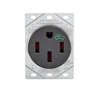 EV OUTLET FM BLK 50A 125/250V 