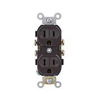 GROUNDG OUTLET BROWN 15A 125V 