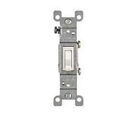 TOGGLE SWITCH WHITE 1-POLE 15A