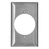 WALLPLATE OUTLET 1G SS 2.15IN 