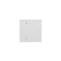 WALLPLATE BLANK 2G NYLON WHITE