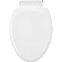 TOILET SEAT SNGL HINGE EL WHT 