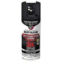 AUTO ENML SPRAY FLAT BLK 12OZ 