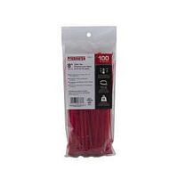 CABLE TIE 8IN 50LB 100PC RED  