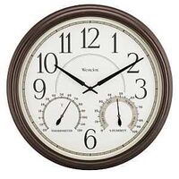 WALL CLOCK INDR/OUTDR BRZ 20IN