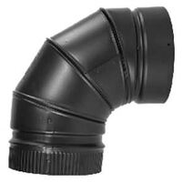 ELBOW STOVEPIPE 90DEG 8IN BLK 