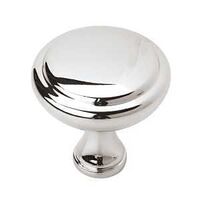 Amerock Arden Series BP3734026 Cabinet Knob, 1-1/4 in Projection, Zinc, Polished Chrome