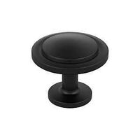 Amerock Loop Series BP37025MB Cabinet Knob, 1 in Projection, Zinc, Matte Black