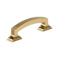 Amerock Incisive Series BP37120CZ Cabinet Pull, 3-15/16 in L Handle, 3/8 in H Handle, 1-3/16 in Projection, Zinc