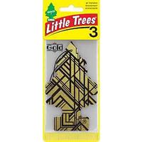AIR FRESHENER CRD W/STRNG GOLD