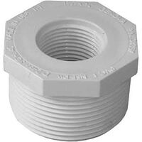 IPEX 435707 Reducing Bushing, 1-1/2 x 3/4 in, MPT x FPT, White, SCH 40 Schedule, 150 psi Pressure