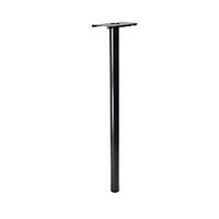 MAILBOX POST IN-GROUND STL BLK