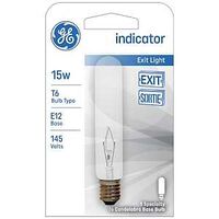 BULB INCAN EXIT SIGN CLEAR 15W