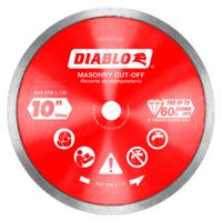 DISC CUT-OFF DMND CON RIM 10IN