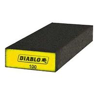 Diablo ENDURA-BOND DFBBLOCBFN01G Flat Edge Sanding Block, 8 in L, 3 in W, 100 Grit, Fine, Aluminum Oxide Abrasive