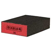 Diablo DFBBLOCCRS03G Sanding Sponge, 4 in L, 2-1/2 in W, 36 Grit, Coarse, Aluminum Oxide Abrasive