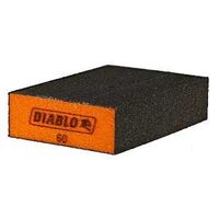 Diablo ENDURA-BOND DFBBLOCMED03G Flat Edge Sanding Block, 4 in L, 2-1/2 in W, 60 Grit, Medium, 3/PK