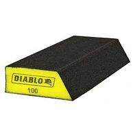 Diablo DFBANGBFIN02G Sanding Sponge, 8 in L, 3 in W, 100 Grit, Fine, Aluminum Oxide Abrasive, 2/PK