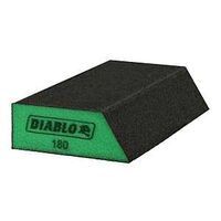 Diablo DFBLANGSFN01G Sanding Sponge, 5 in L, 3 in W, 180 Grit, Ultra Fine, Aluminum Oxide Abrasive, 1/PK