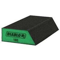 Diablo DFBLANGSFN04G Sanding Sponge, 5 in L, 3 in W, 180 Grit, Ultra Fine, Aluminum Oxide Abrasive, 4/PK