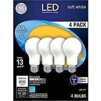 BULB LED A19 SOFT WHT FROST 8W