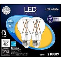 BULB LED A19 SOFT WHT CLEAR 8W