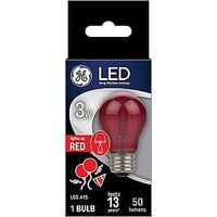 BULB LED PARTY A15 SWHT RED 3W