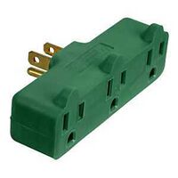 ADAPTER 3 OUTLET GREEN        