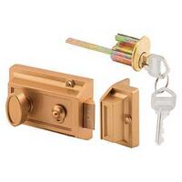 Prime-Line U 9967 Single Cylinder Night Latch and Locking Cylinder