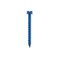 Simpson Strong-Tie Titen Turbo TNT25214HC8 Screw Anchor, 1/4 in Dia, 2-1/4 in L, Carbon Steel, Zinc Plated