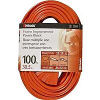 Woods Tri-Source SJTW Extension Cord