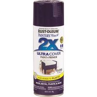 Rustoleum Painter's Touch Ultra-Cover 2X General Purpose Topcoat Enamel Spray Paint, 12 oz, Purple