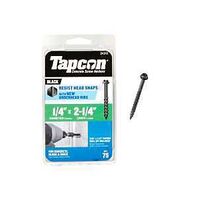 TAPCON 1/4X2-1/4 HEX HEAD BLAC
