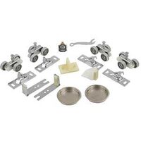 RENIN BP831BB-07200-AL Hardware and Track Set, 72 in L Track, Aluminum, For: Bypass Door