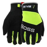 UTIL GLOVES SYN LTHR HI-VIS XL