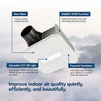 EXHAUST FAN W/CCT LED 110CFM  