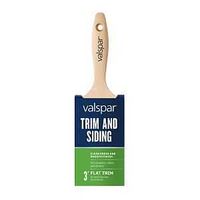 Valspar Trim and Siding 881445300 Flat Paint Brush, 3 in W, Flat Brush, Polyester Bristle