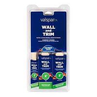 Valspar Wall and Trim 882569300 Paint Brush Set, 2 in W, Angle, Flat Brush, Polyester Bristle